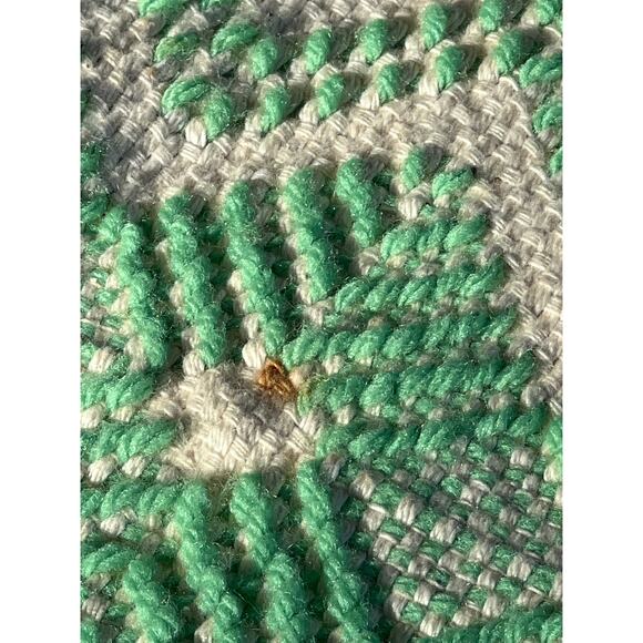 Vintage Handmade Swedish Weaving Afghan Throw Blanket Huck Embroidery 42x62" - Picture 9 of 11